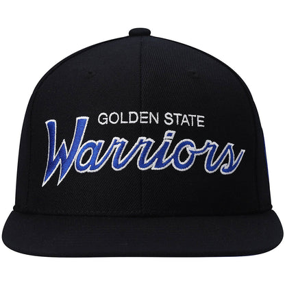 Mitchell & Ness Men's NBA Team Script 2.0 Snapback Warriors Snapback Caps