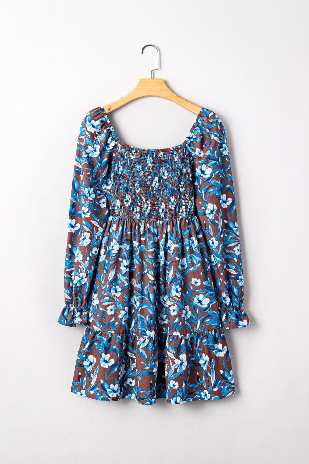 Threaded Pear Norava Ruffled Sleeve Floral Dress