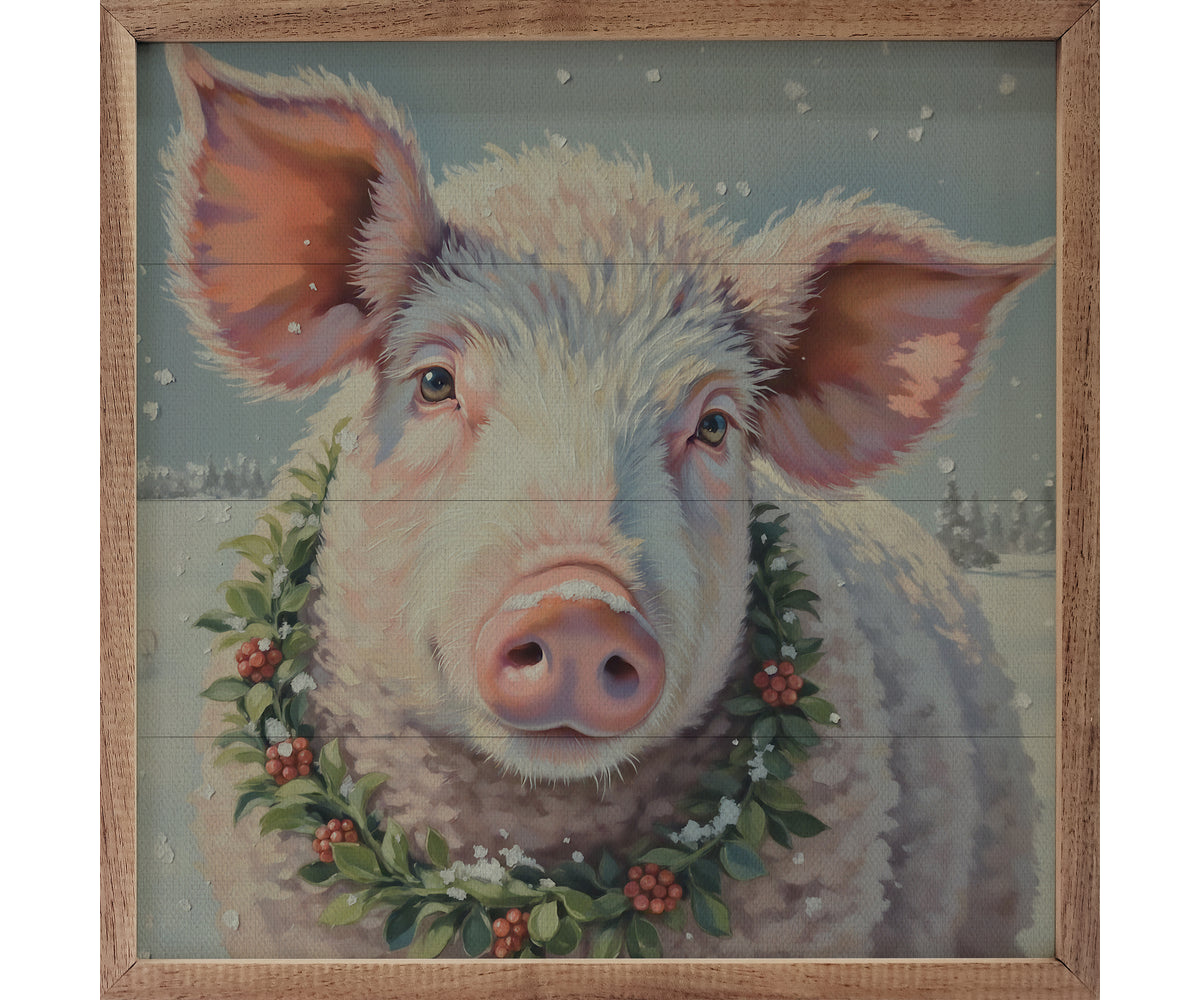 Kendrick Home White Pig Berry Wreath