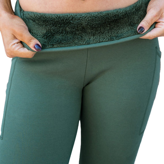 Constantly Varied Gear Fleece Lined Leggings - Hunter Green