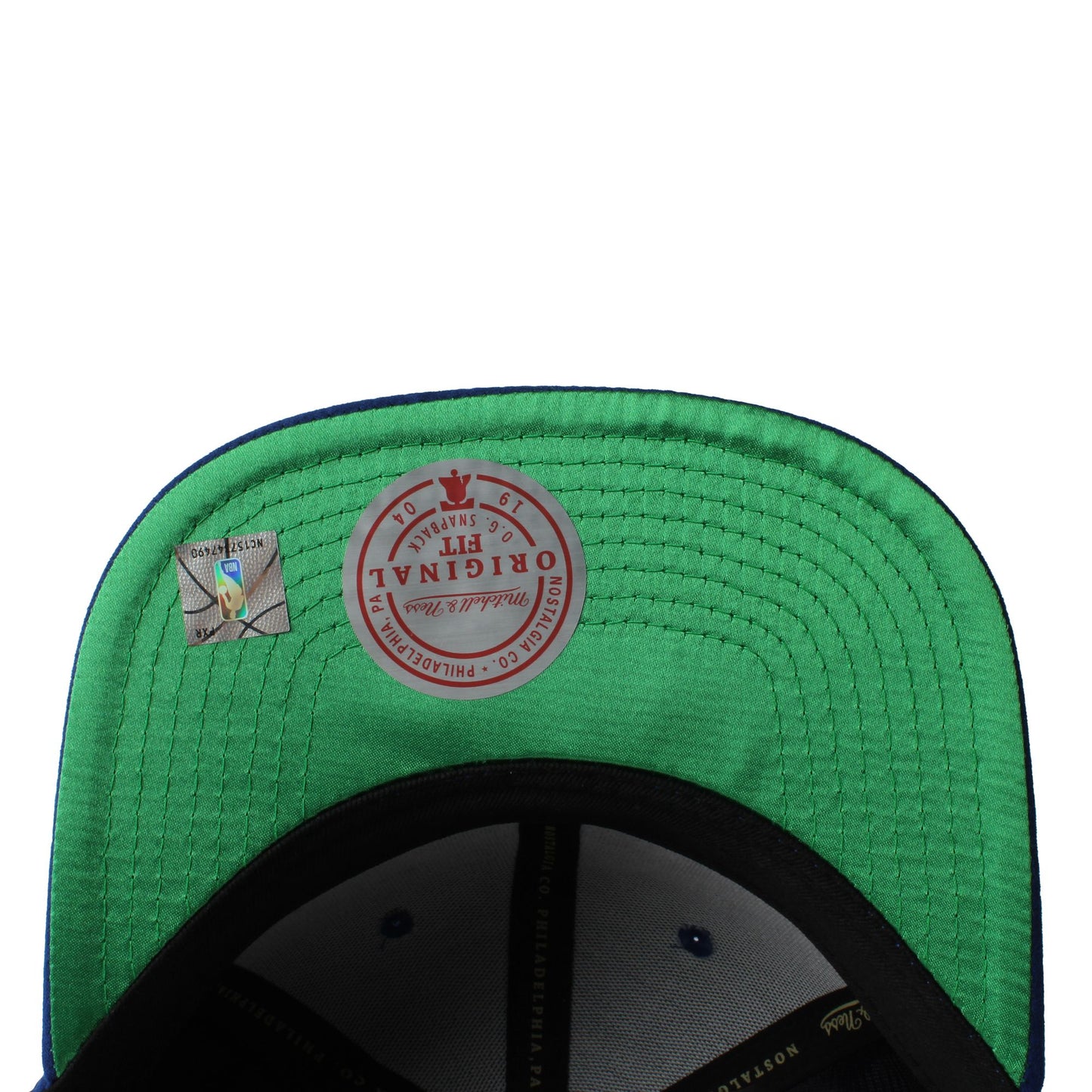 Men's Mitchell & Ness NBA Sweet Suede Snapback Warriors