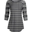 Gray Fair Isle Sweater Print