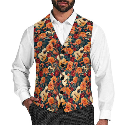 Baha Ranch Southwestern Aztec Men's Sleeveless Suit Vest
