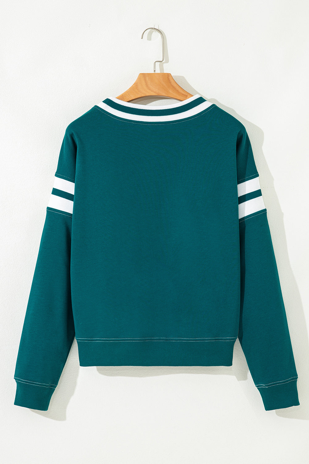 Threaded Pear Jadeita Patchwork Drop Shoulder Sweatshirt