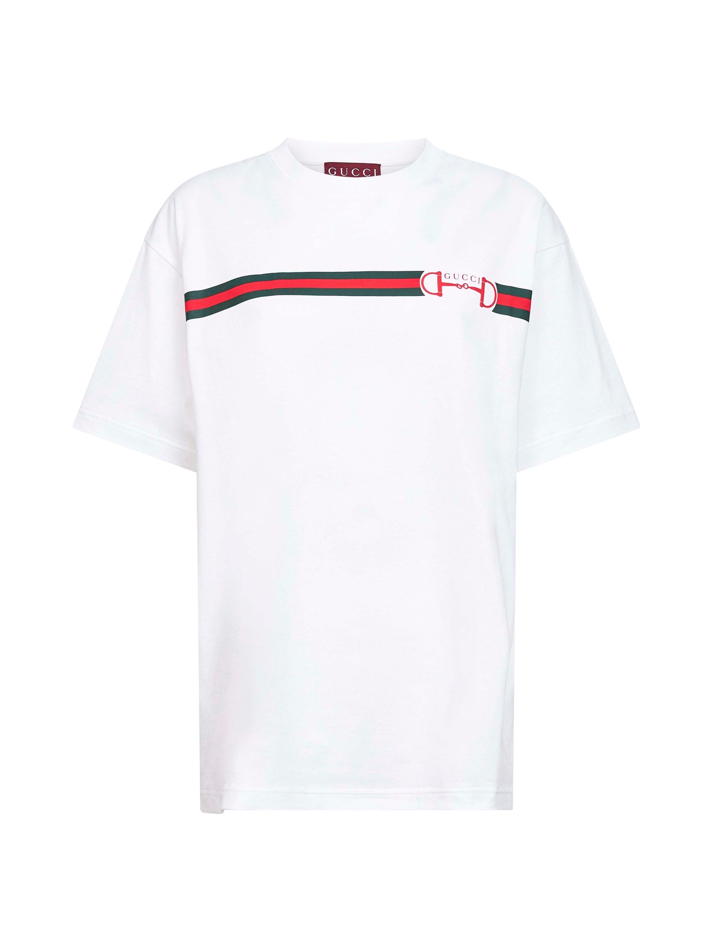 White Cotton Jersey Printed T-Shirt