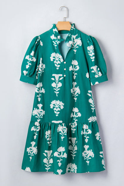 Threaded Pear Maria Floral Mini Dress