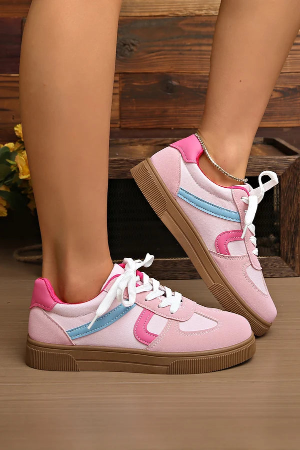 Threaded Pear Mila Lace Up Flat Shoes