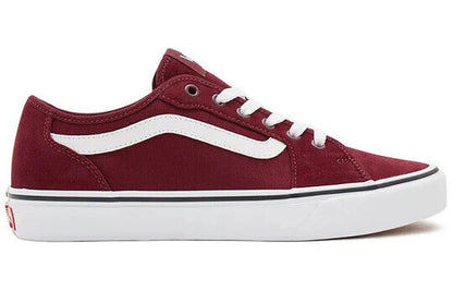 Vans Filmore Decon Men's Sneakers — Red/White Suede