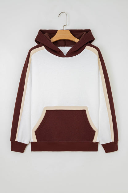 Threaded Pear Ariyah Patchwork athleisure Hooded Sweatshirt
