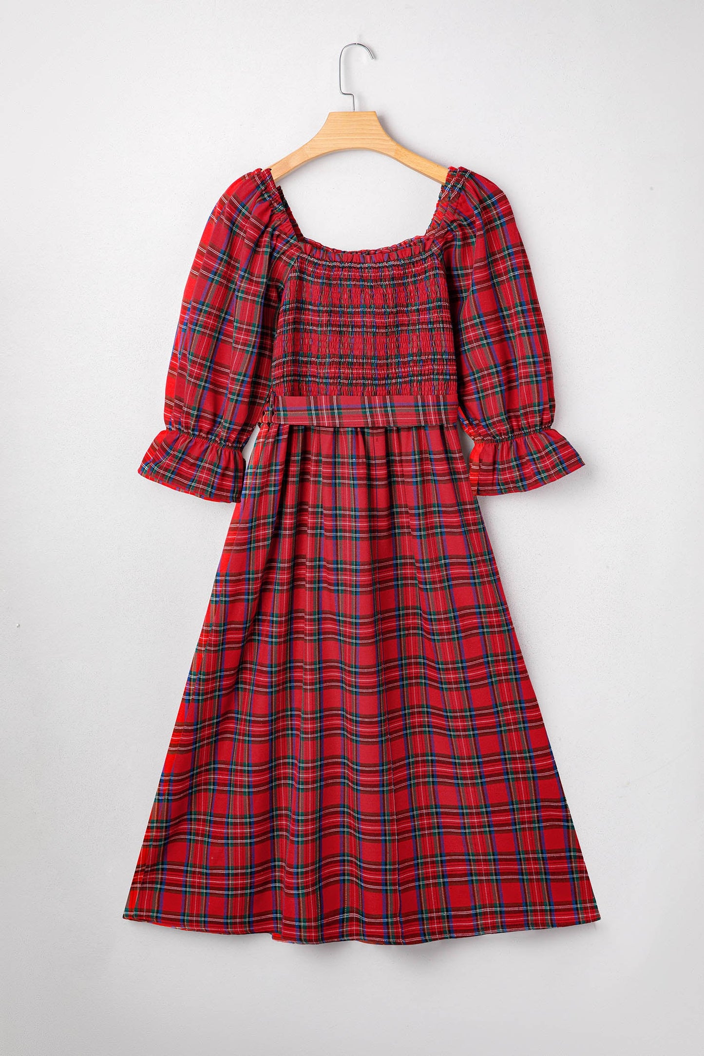 Threaded Pear Jazmin Waist Flared Midi Dress