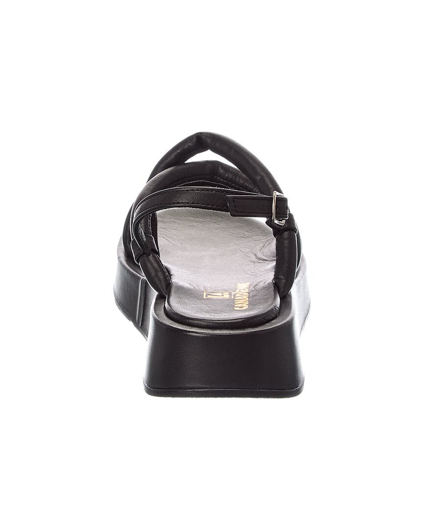 1 Black leather-