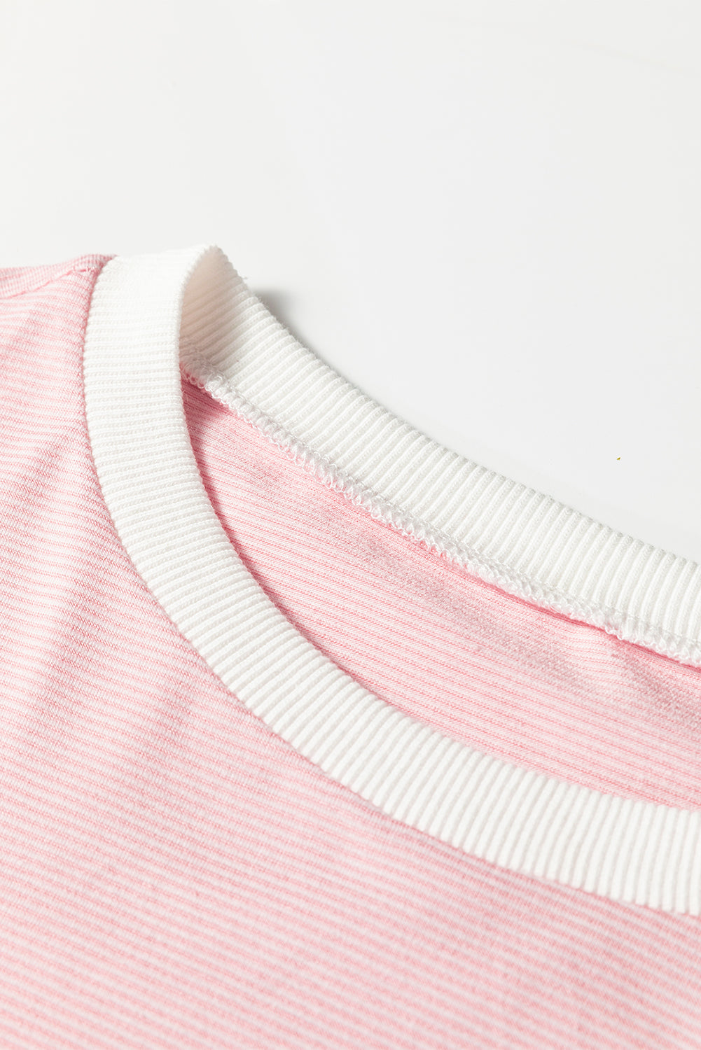 Threaded Pear Skyler Contrast Edge Patchwork Long Sleeve Top