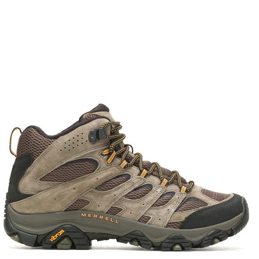 Merrell Moab 3 Mid Men's Hiking Boots — Walnut Leather