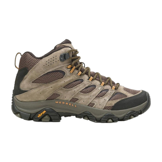 Merrell Moab 3 Mid Men's Hiking Boots — Walnut Leather