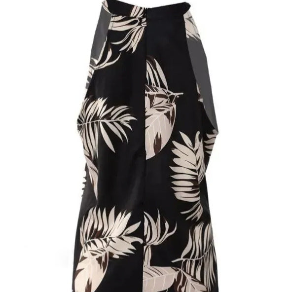 Women’s V-Neck Printed Off-Shoulder Vest Top