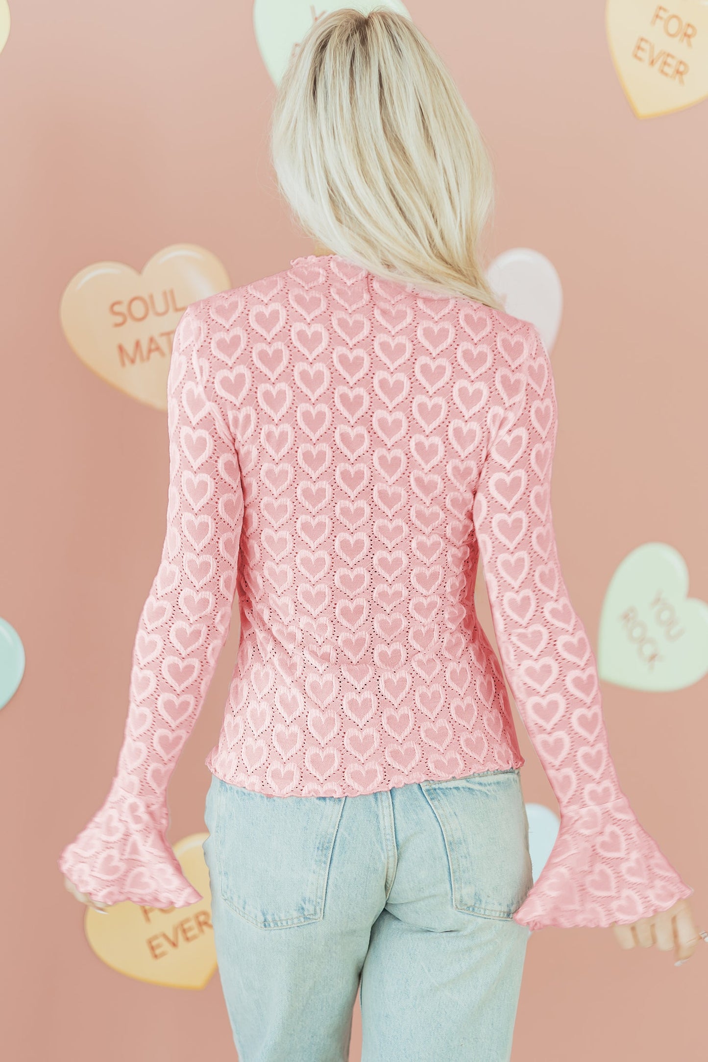 Threaded Pear Emily Sleeve Mock Fitted Top