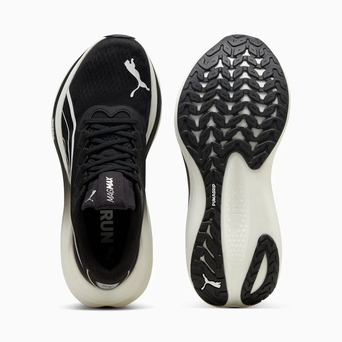 PUMA Mag Max Nitro Men's Running Shoes — Black/White