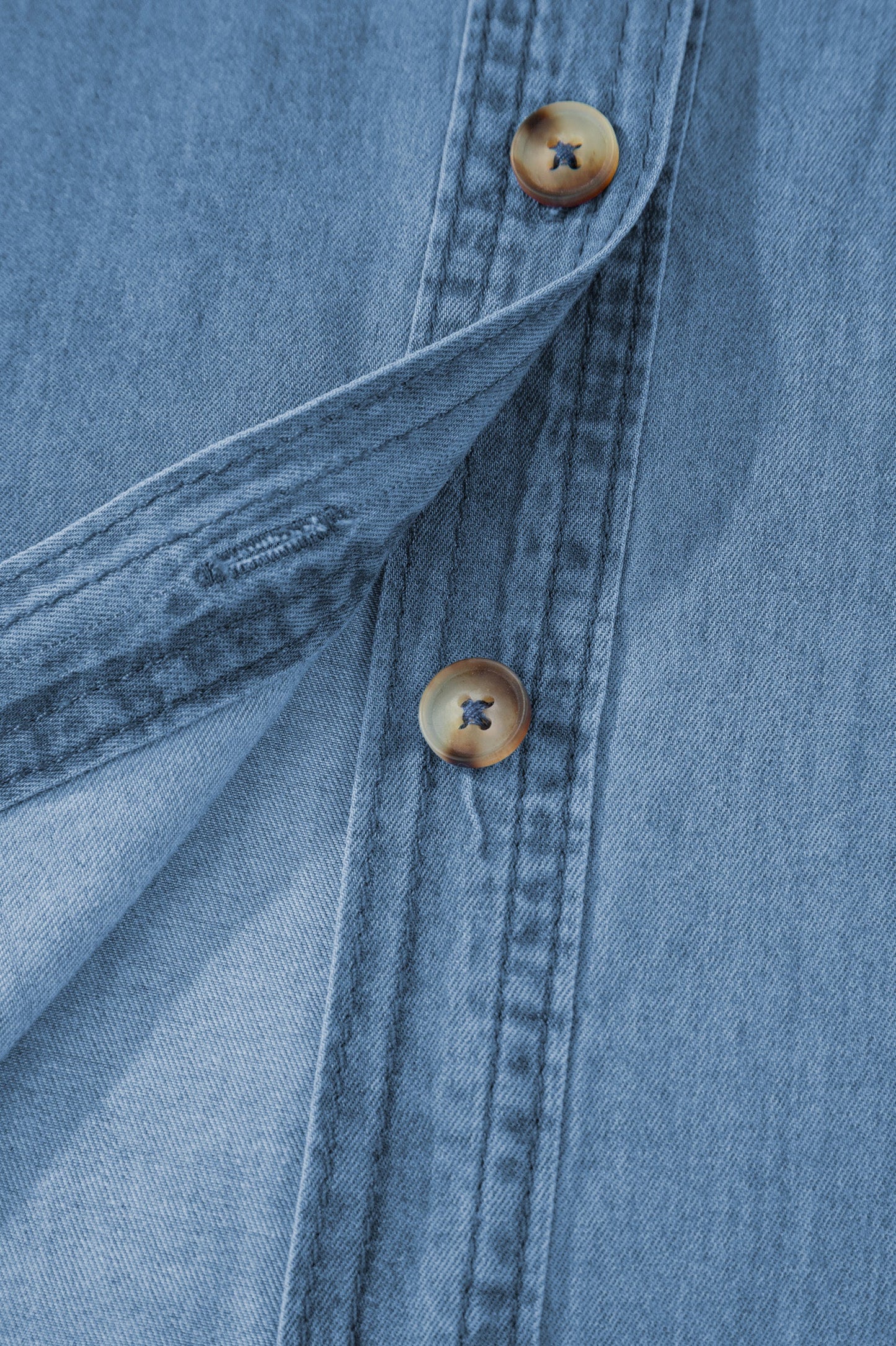 Threaded Pear Makenna Myosotis Down Slim Shirt