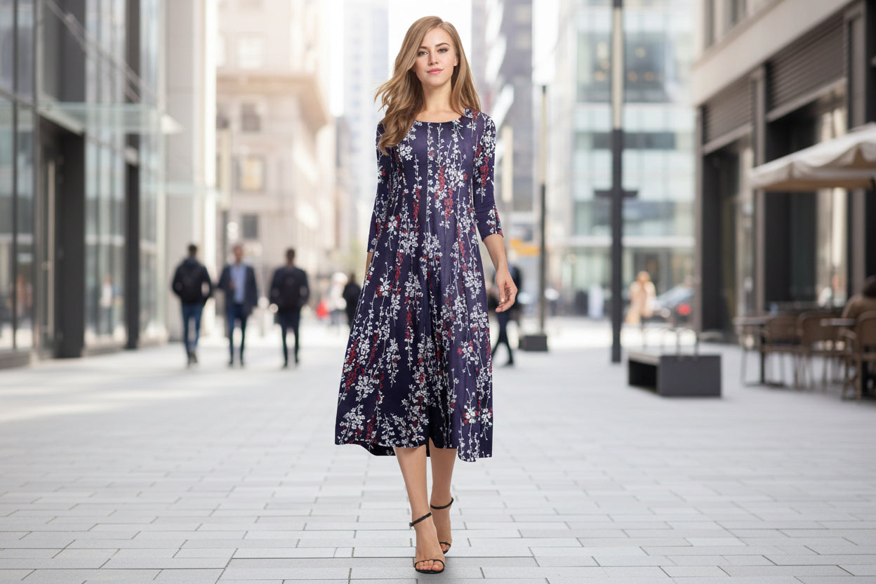 blue floral patchwork dress Floral Patchwork Printed Maxi Dress Blue