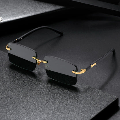 Rimless Crystal Sunglasses – Lightweight & Trendy