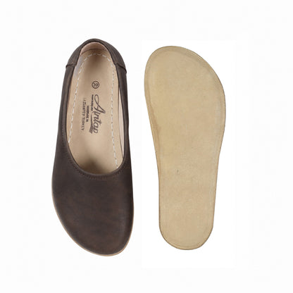 Dark brown-