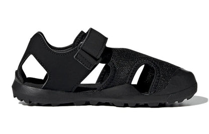 adidas Captain Toey K Hook and Loop Kids' Sandals — Black