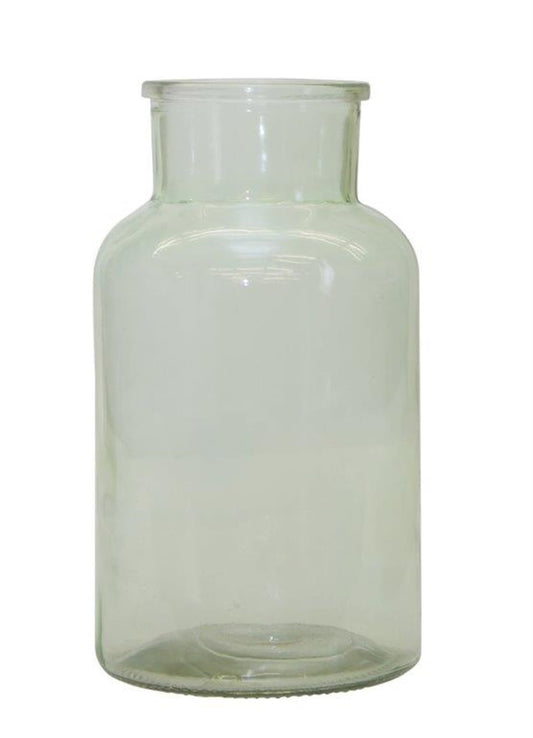 Melrose International Sage Green Glass Vase 10.24"H