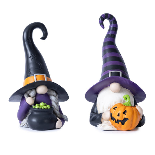 Melrose International Witch Gnome Figurine (Set of 2)