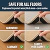 Casafoyer 12 Piece Rug Tape, Non Slip Rug Gripper for Hardwood Floors, Reusable Washable Grippers for Rugs, Double Sided Rug Tape, Under Rug Non Slip Pad (trapezium)