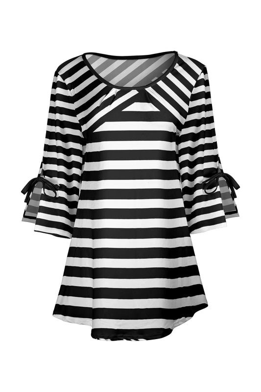 Black & White Horizontal Stripe-