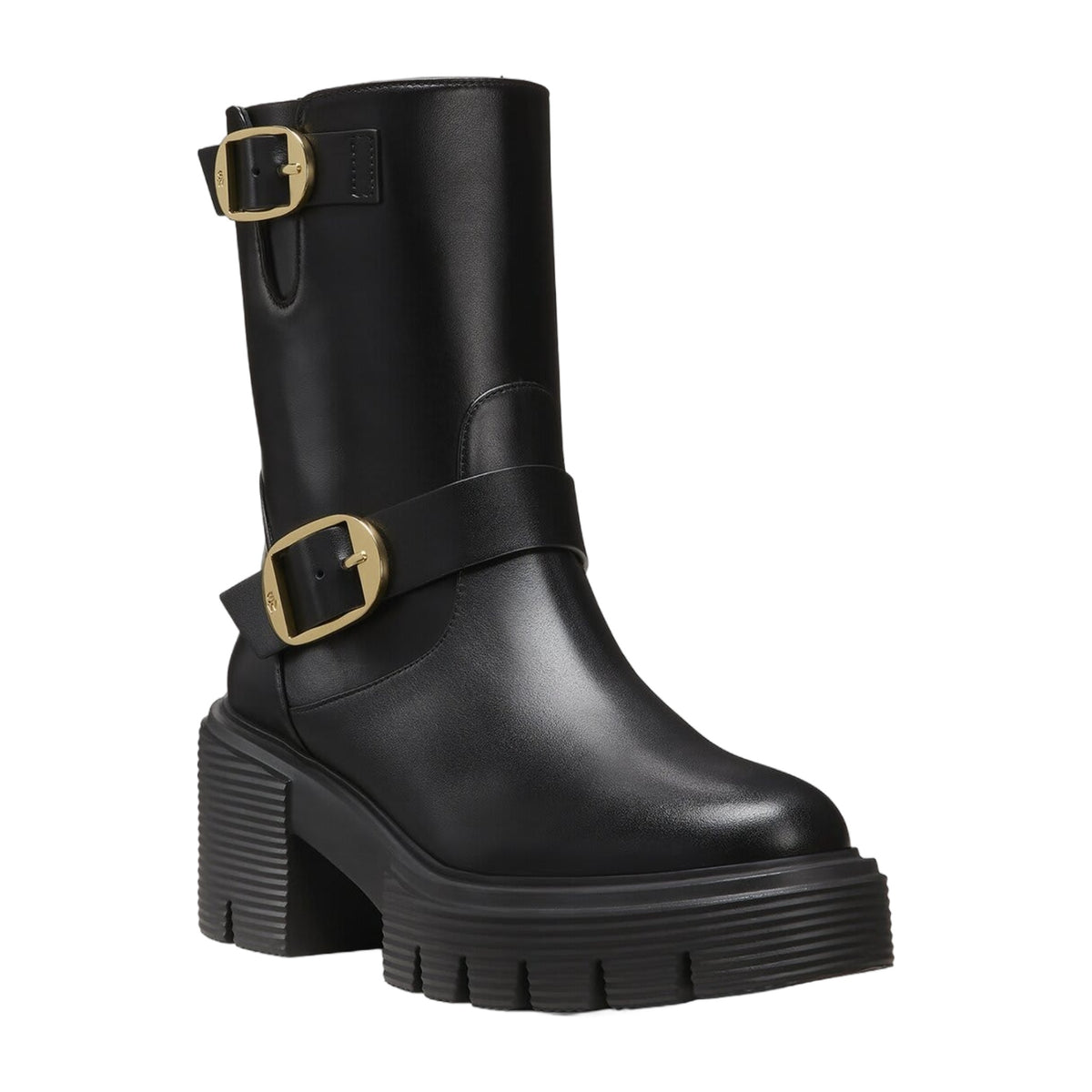 Stuart Weitzman Soho Leather Moto Bootie