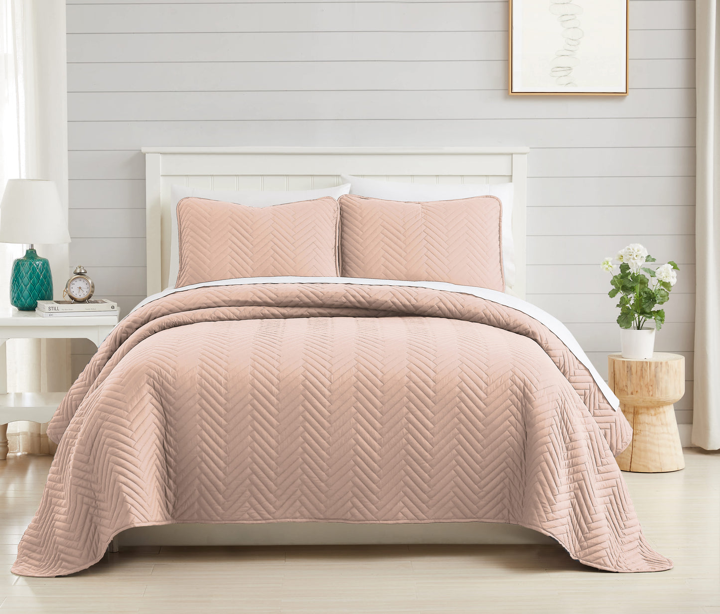 Chevron Rose Dust-