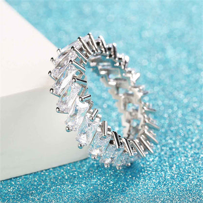 Crystal & Cubic Zirconia Baguette-Cut Band Ring-3