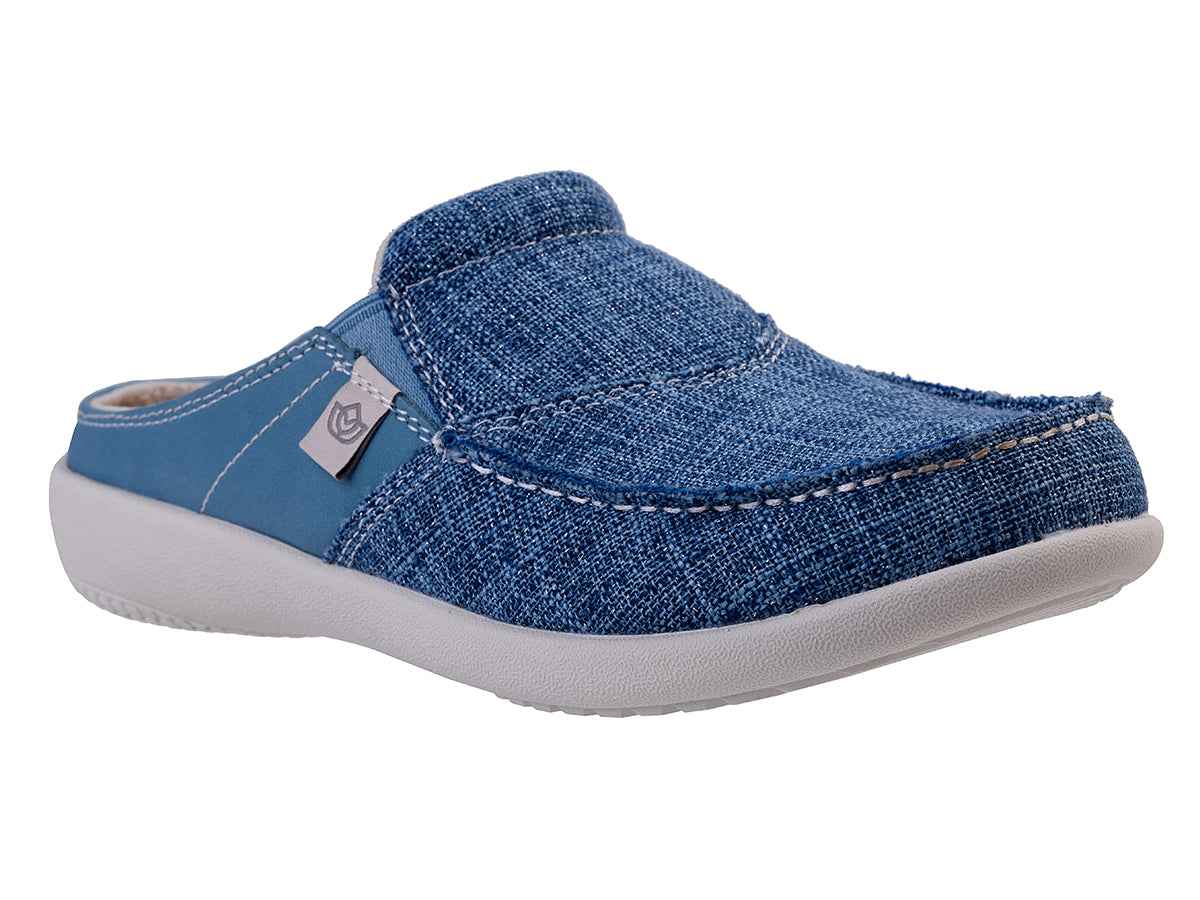 C. Blue-