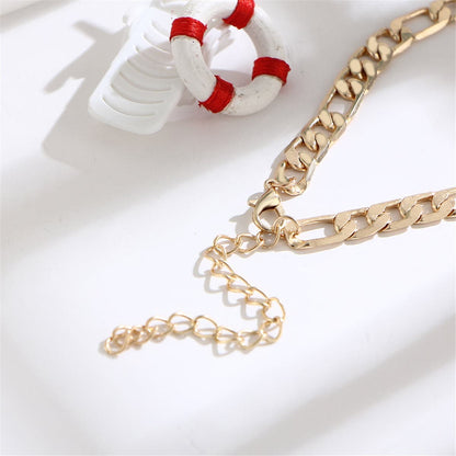 Goldtone Figaro Anklet
