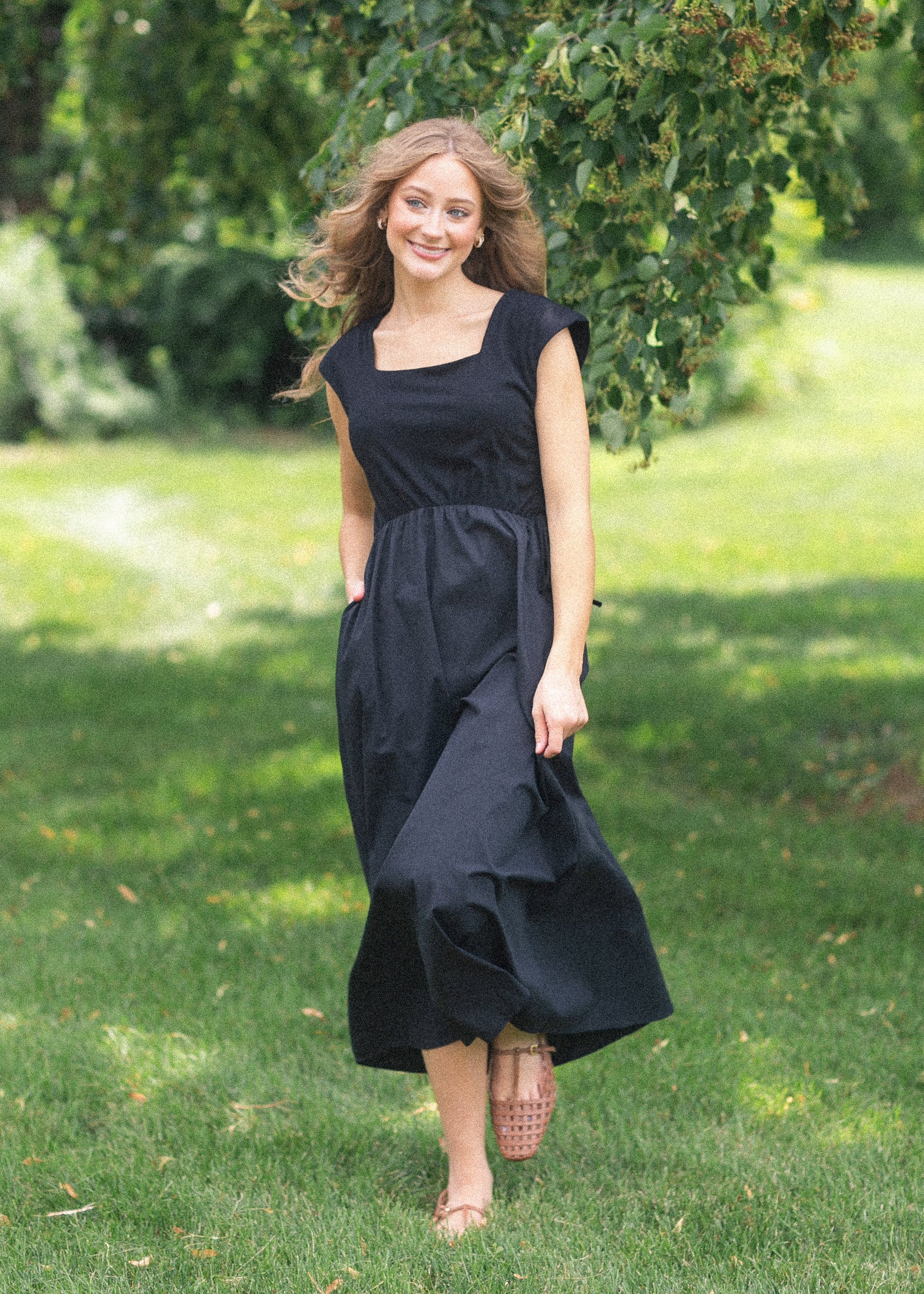 black maxi a line dress Draped Mesh A Line Maxi Dress Black