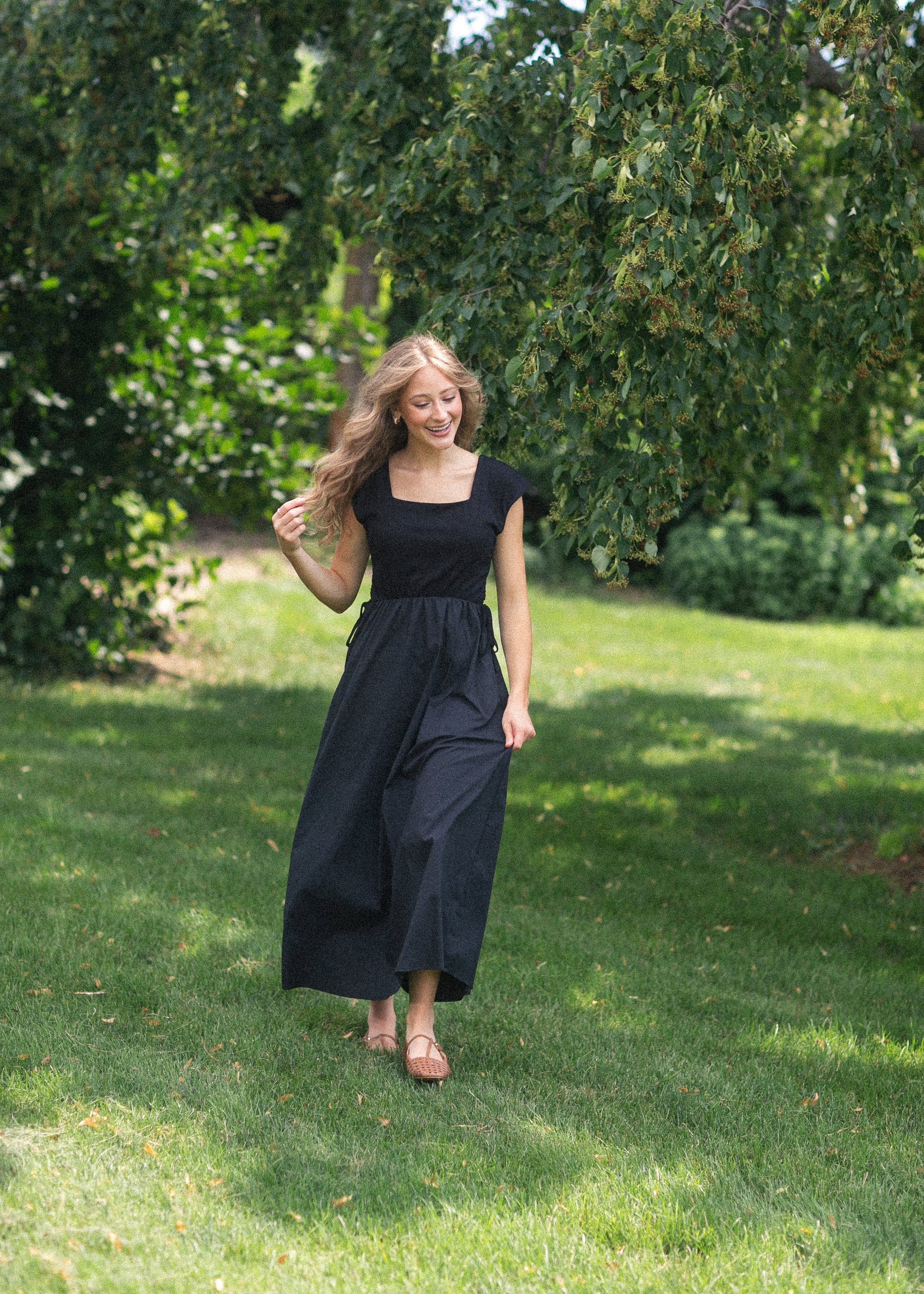 eleanor maxi dress Eleanor Black A-line Maxi Dress S