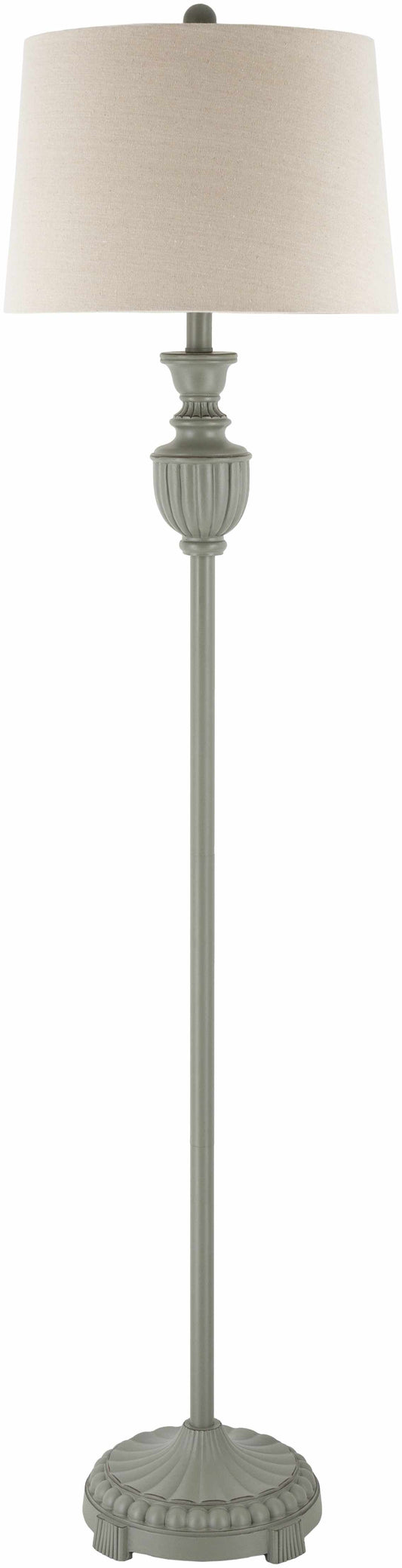 Nelspruit Gray Resin Floor Lamp - Clearance