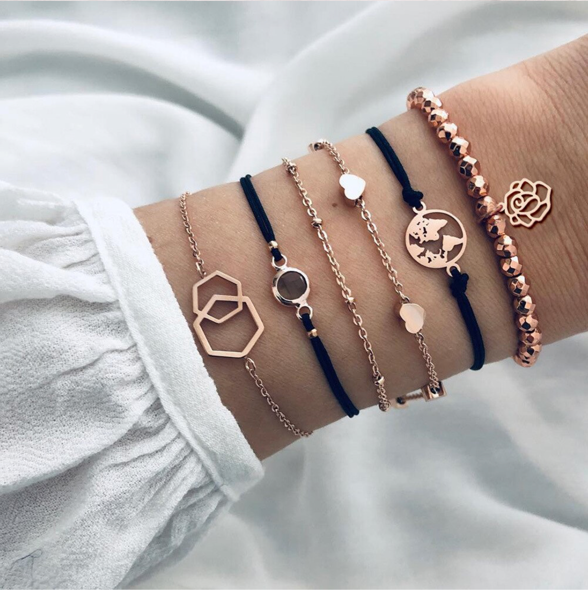 Black / Rose Gold-