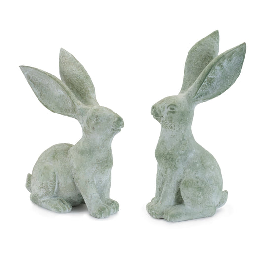 Melrose International Long Ear Rabbit Figurine (Set of 4)