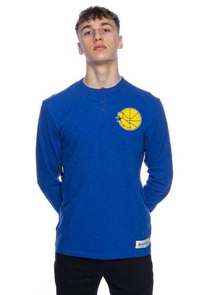 Mitchell & Ness Men's NBA Golden State Warriors First Round Pick Ls 3 Button