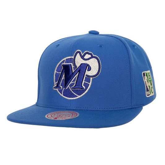 Men's Mitchell & Ness NBA Watch Me Shine Snapback Hwc Mavericks - Navy