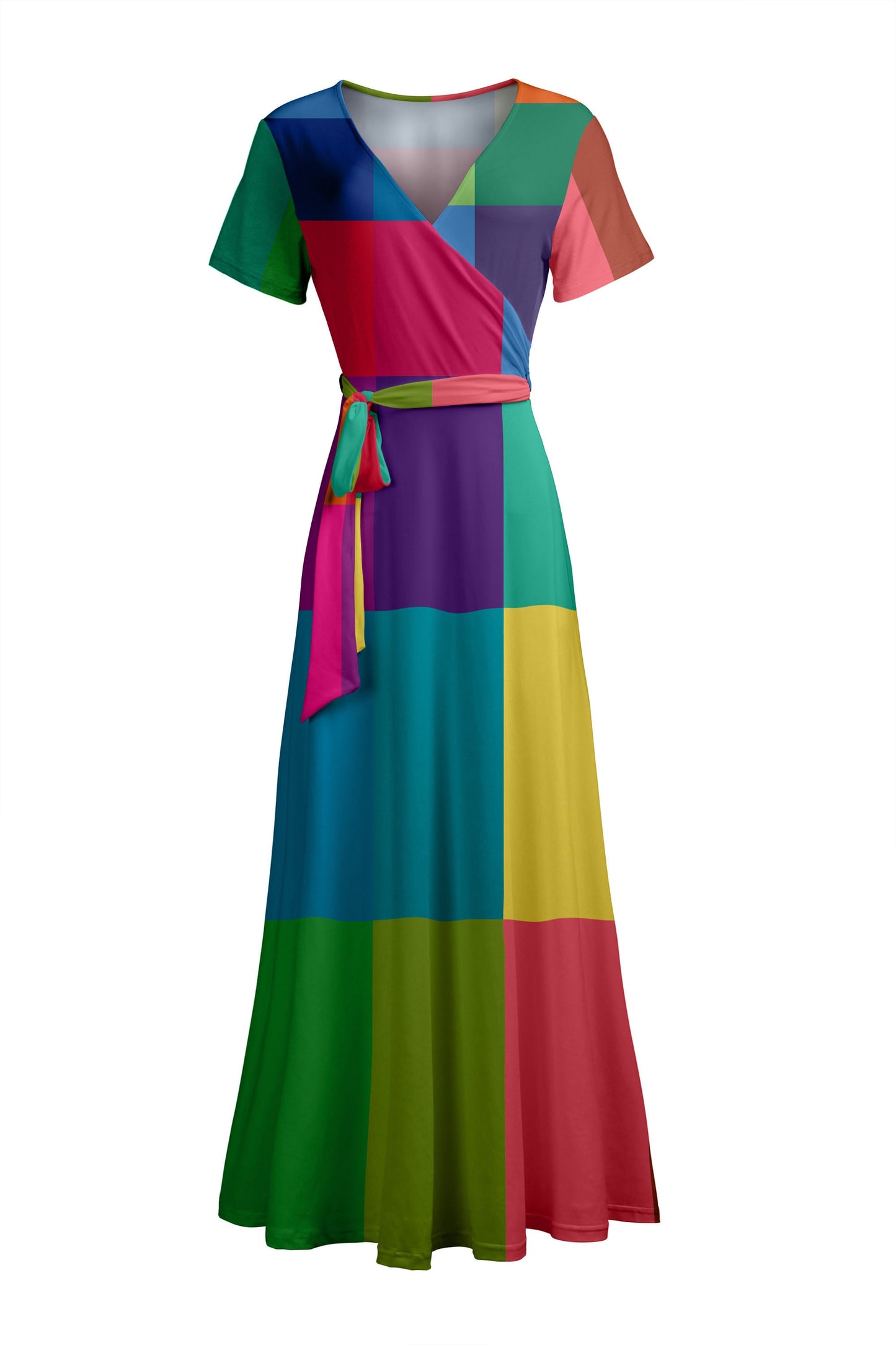 Multicolor Block Wrap-