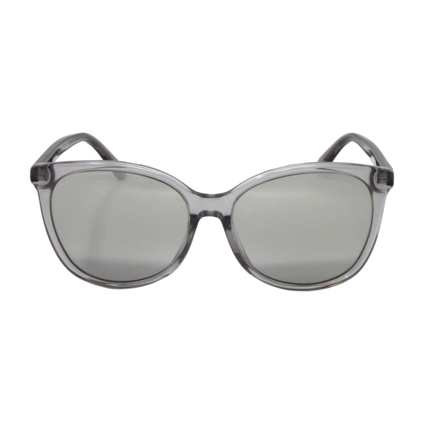 Coach Transparent Gray Round Sunglasses