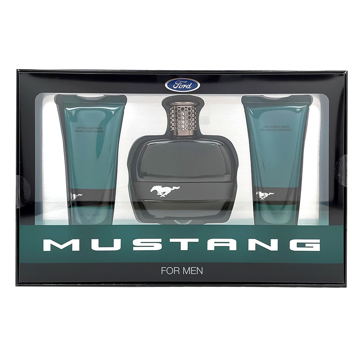 Mustang Green 3 Pc Set 3.4 Oz EDT / 3.4 Oz Hair and Body Wash / 3.4 Oz ...