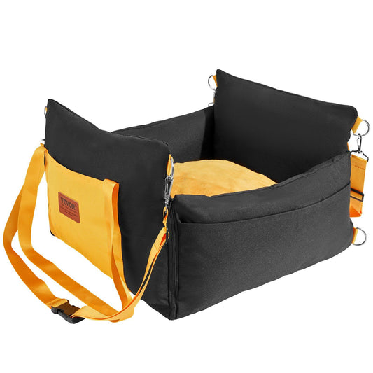 VEVOR Dog Booster Car Seat Pet Car Seat for Small Dog up to 25lbs Black - Multicolor