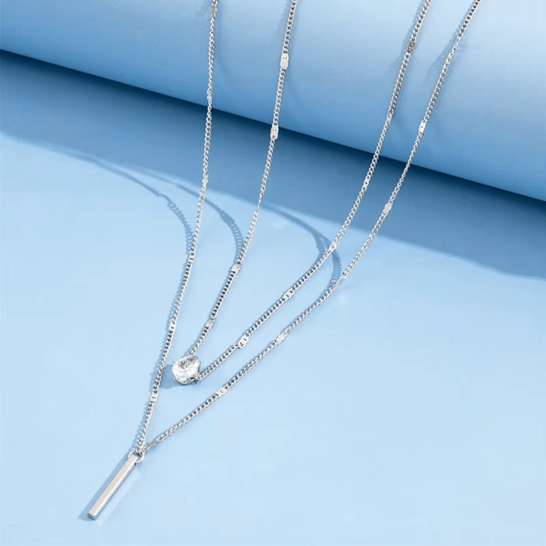 Clear / Silver-