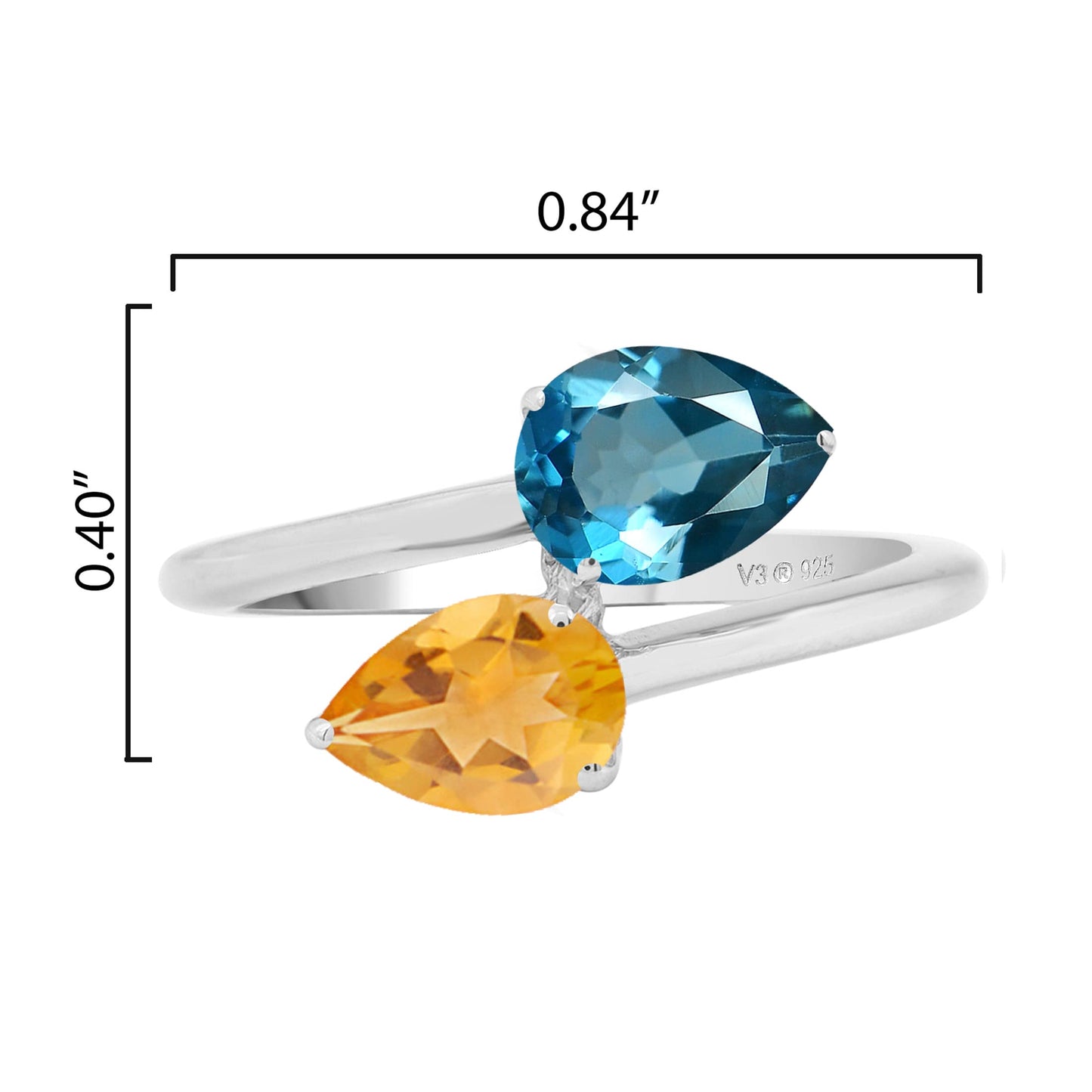 London Blue / Citrine-