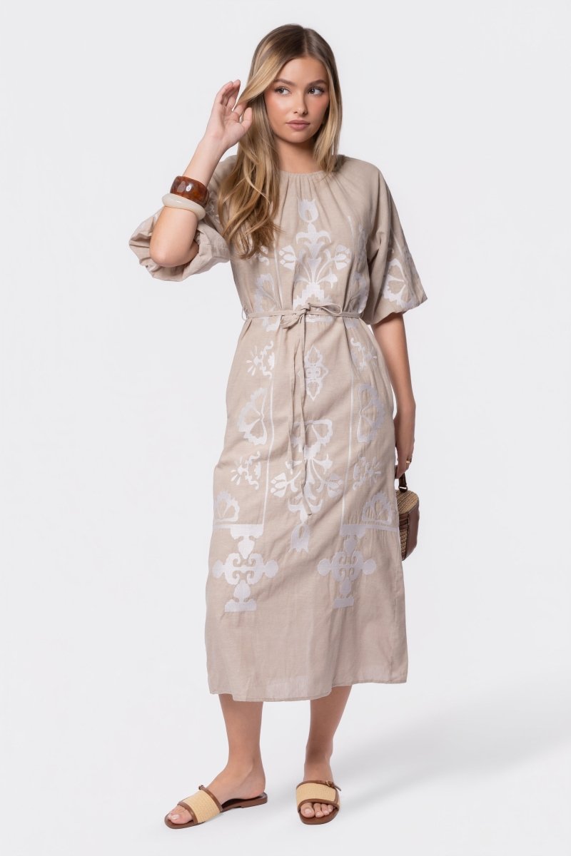 Erica Dress (Beige)