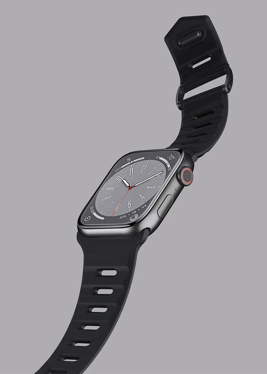 Itskins - Hybrid R Silicone Watch Band for Apple Watch 8 / 7 (41mm) - Black